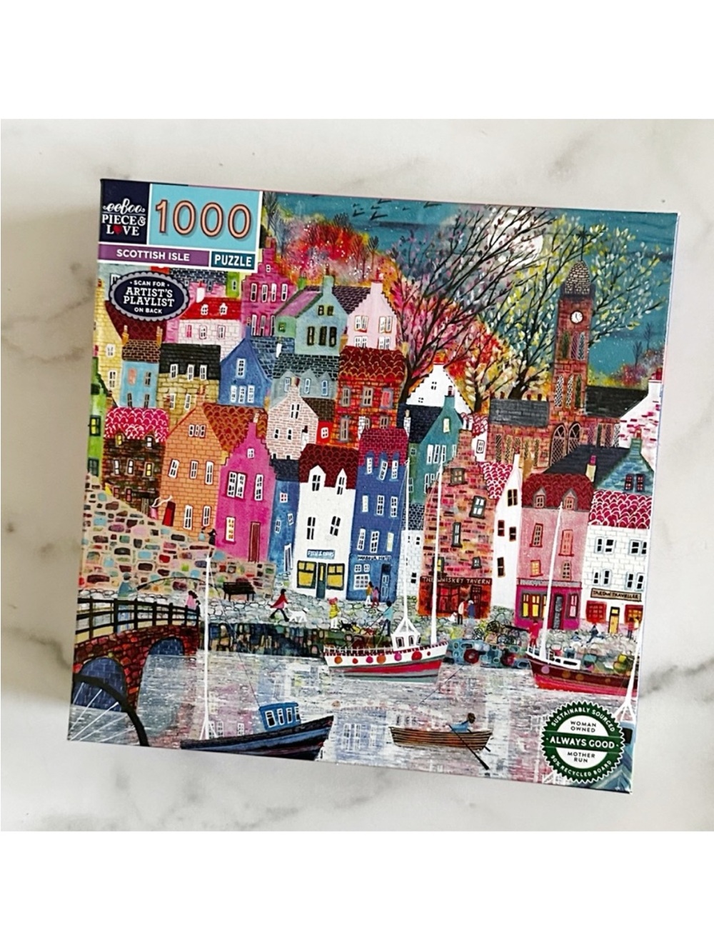 Eeboo Scottish Isle 1000 Piece Puzzle